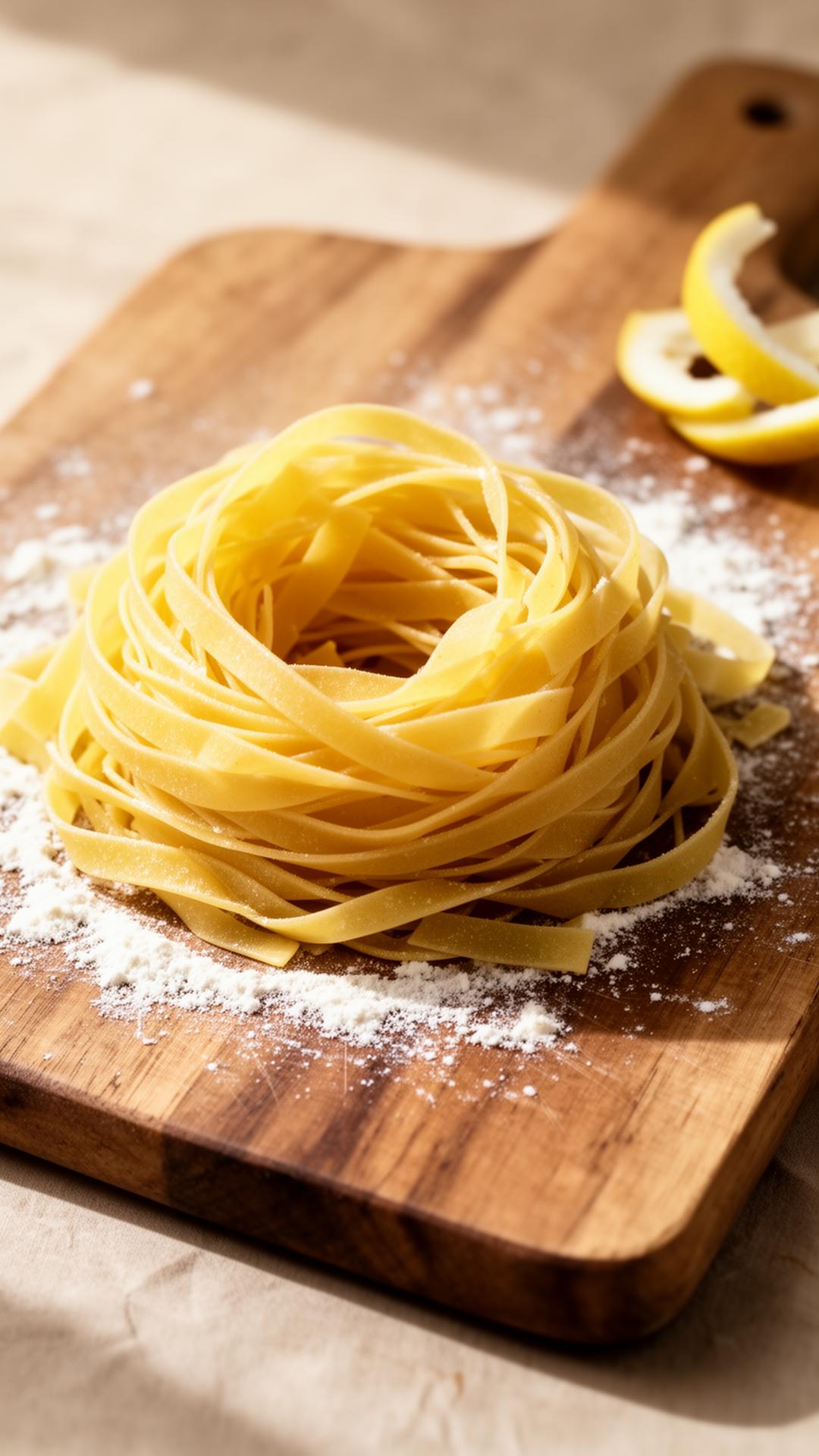 Fresh tagliatelle