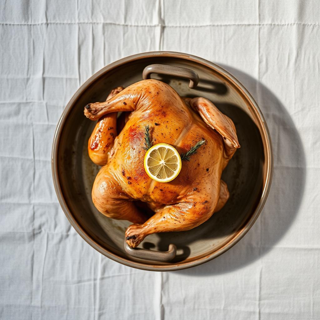 Roast Chicken with Lemon & Thyme